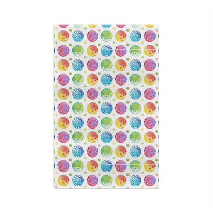 Colorful spots shabby chic style Microfiber Tea Towel, chic kitchen decor, housewarming gift