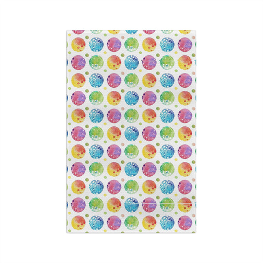 Colorful spots shabby chic style Microfiber Tea Towel, chic kitchen decor, housewarming gift