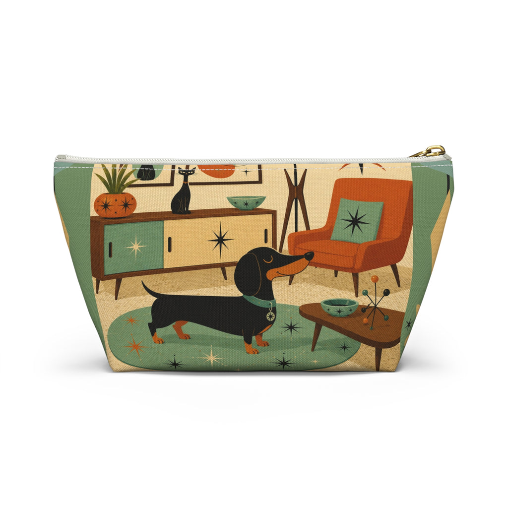 Mid Century Dachshund Accessory Pouch