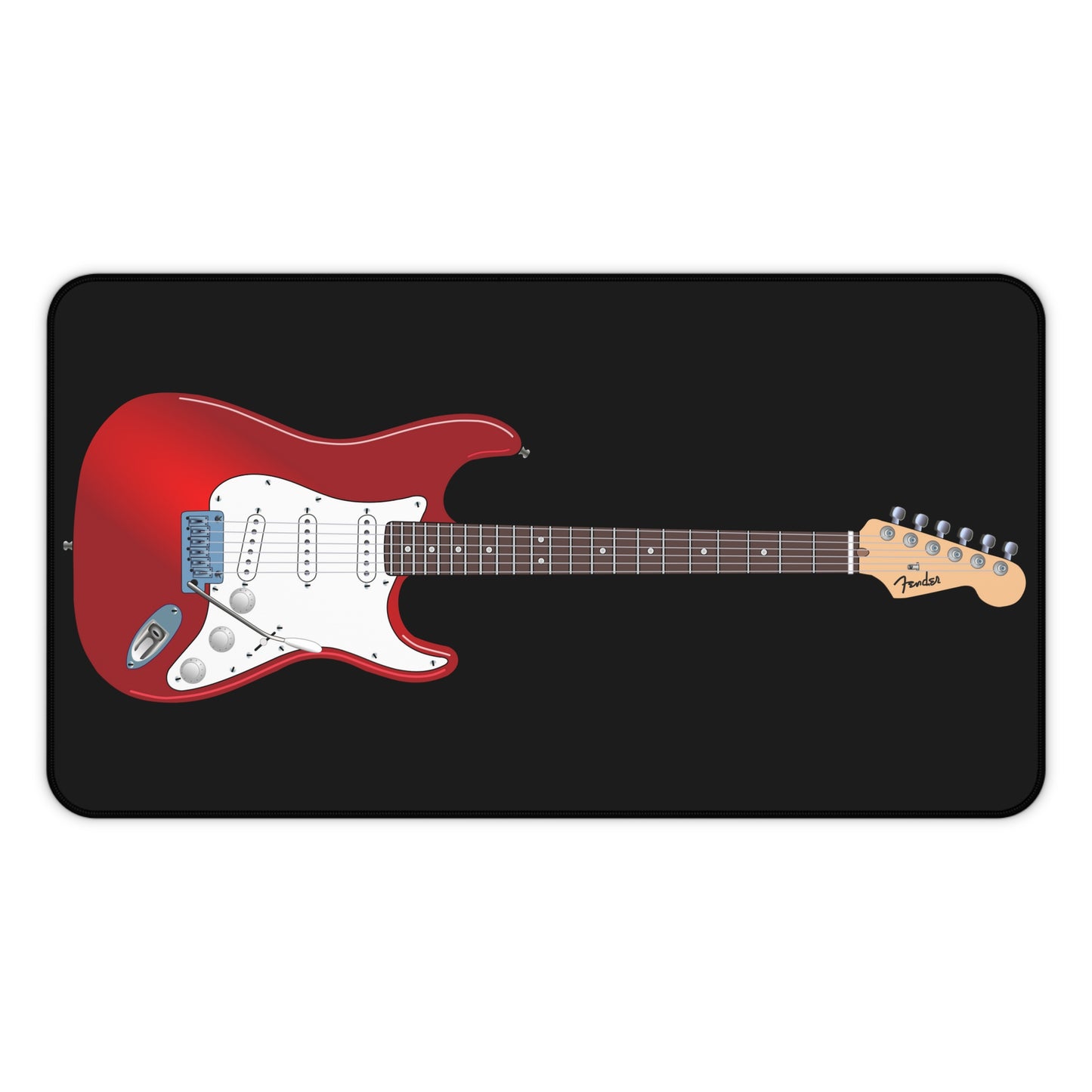 Large mousepad, electric guitar, home office, work from home, gaming, musician Desk Mats