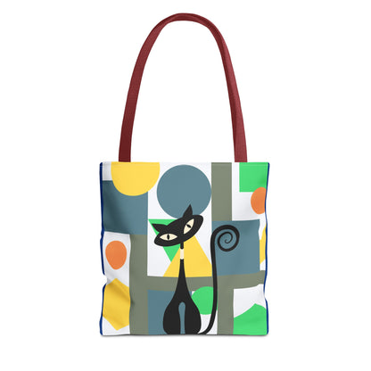 Atomic cat MCM retro Tote Bag, mid century modern, carry bag, beach, shopping tote bag