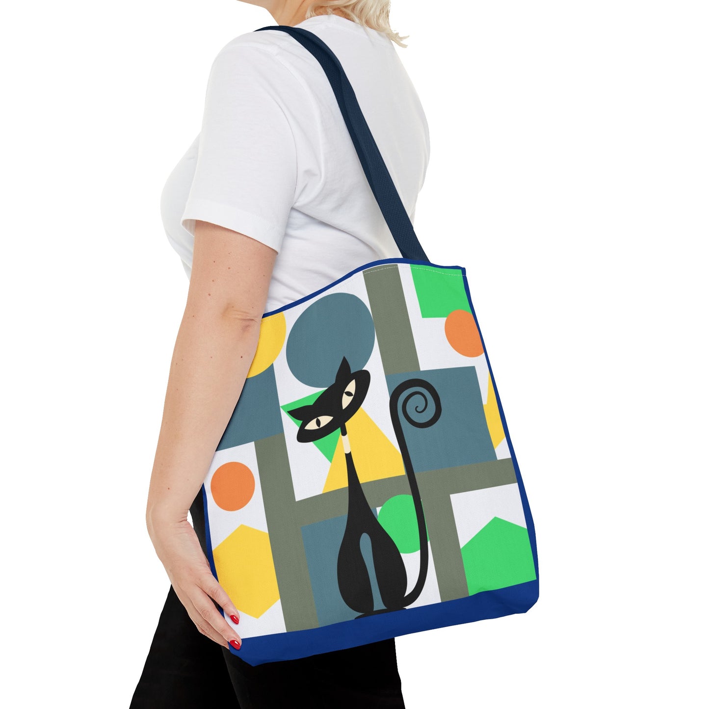 Atomic cat MCM retro Tote Bag, mid century modern, carry bag, beach, shopping tote bag