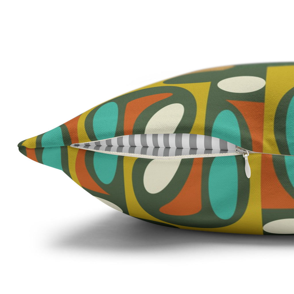 Mid Century Atomic Cats Pillowcase | Retro Atomic Living Room Throw Pillow - COVER ONLY