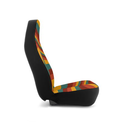 Groovy Revival: Car Seat Covers with Retro-Inspired Groovy Design