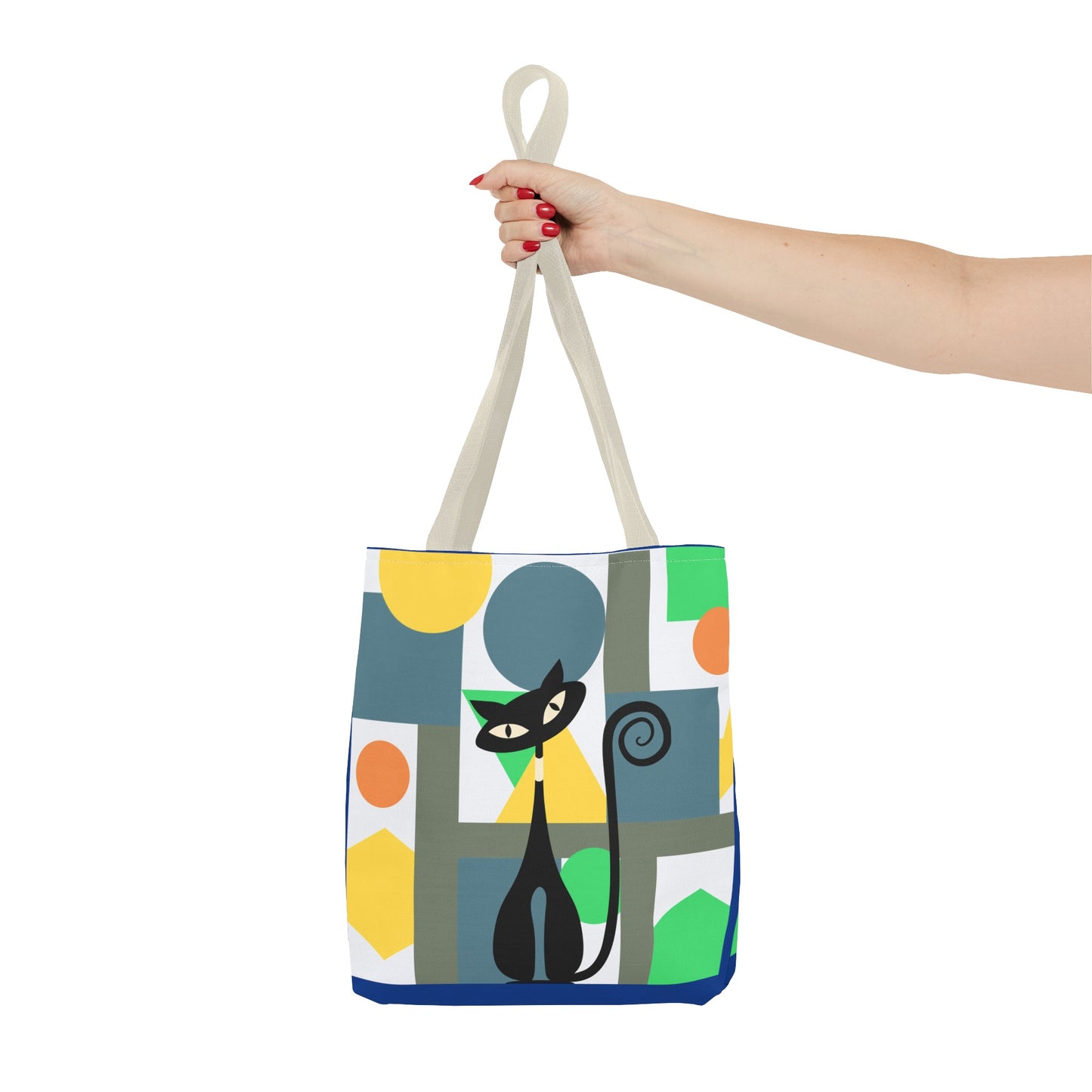 Atomic cat MCM retro Tote Bag, mid century modern, carry bag, beach, shopping tote bag