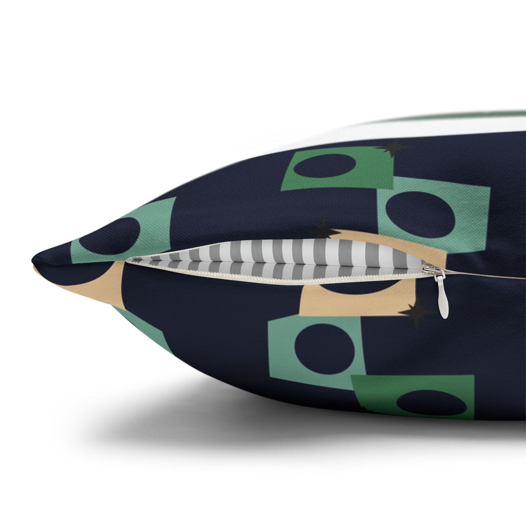 Retro Mid Century French Bulldog Pillowcase | Square Throw Pillowcase - COVER ONLY