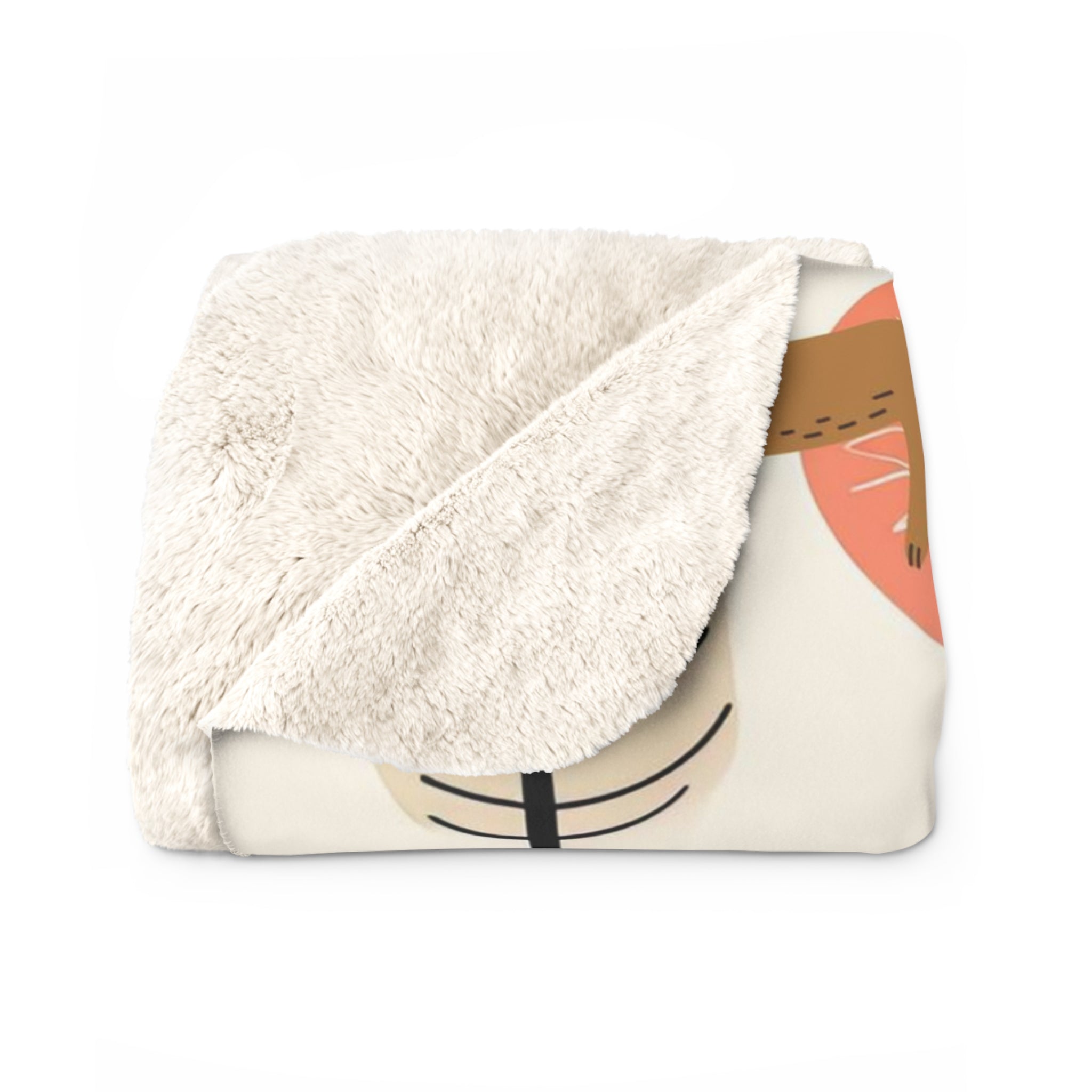 Mid Century Modern Dachshund Sherpa Fleece Blanket, Dog owner gift, MCM home decor, throw cuddle bed blanket