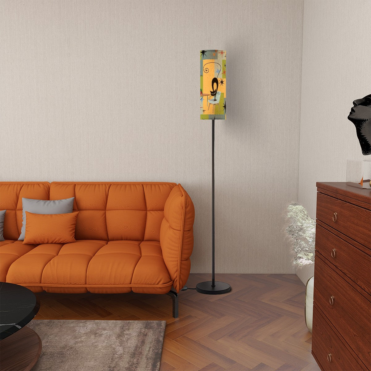 Floor Lamp Modern Standing Lamp (Made in USA) atomic cat lamp