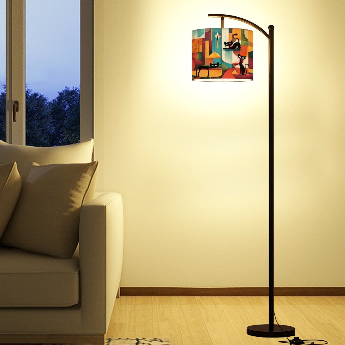 Arc Floor Lamp (Made in USA) lamp4 Atomic cat MCM lighting